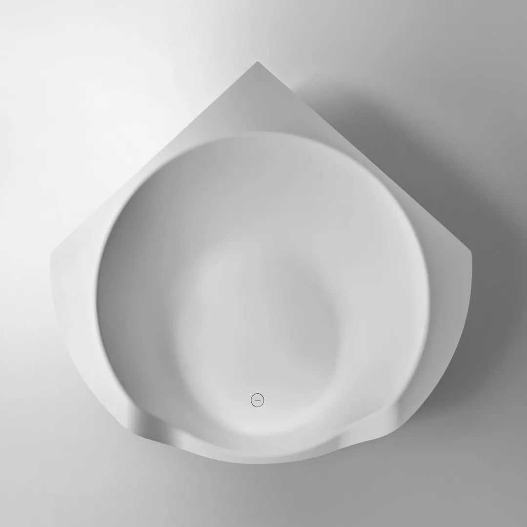 antoniolupi OFURO Eck-Badewanne, 167,5x167,5x64cm, ohne Beleuchtung, weiß matt - OFURO1