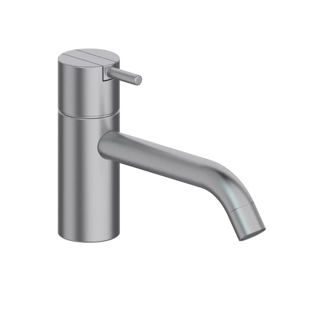 vola HV1/150 Waschtisch-Einhebelmischer ohne Ablaufgarnitur Ausladung:150mm Höhe:120mm, Hebel:25mm, chrom matt-HV1/150-20