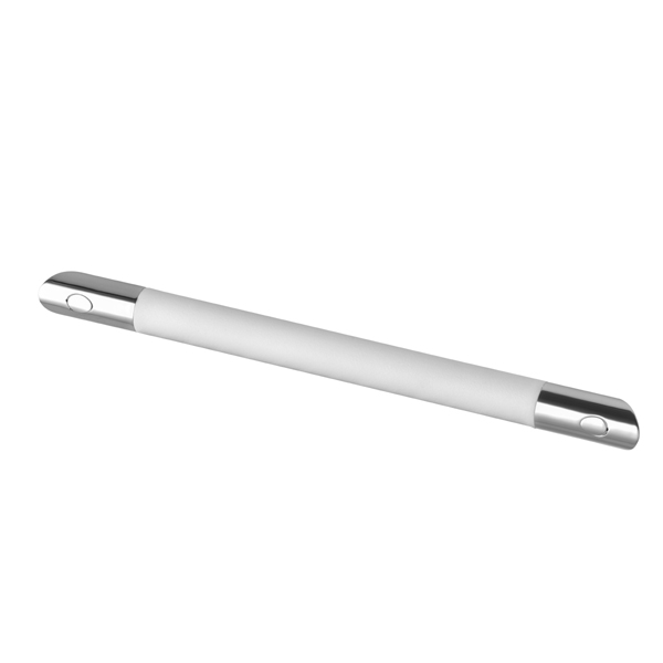 AVENARIUS Serie Universal Fußstütze mit weißer, Anti-Rutsch-Auflage, chrom-9002301010