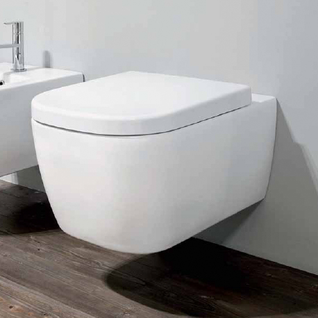 antoniolupi SEDILE WC-Sitz (Deckel überlappend) mit Schließfunktion soft-close für KOMODO1 und EVAKUO-WC, weiß glänzend-SEDILE1