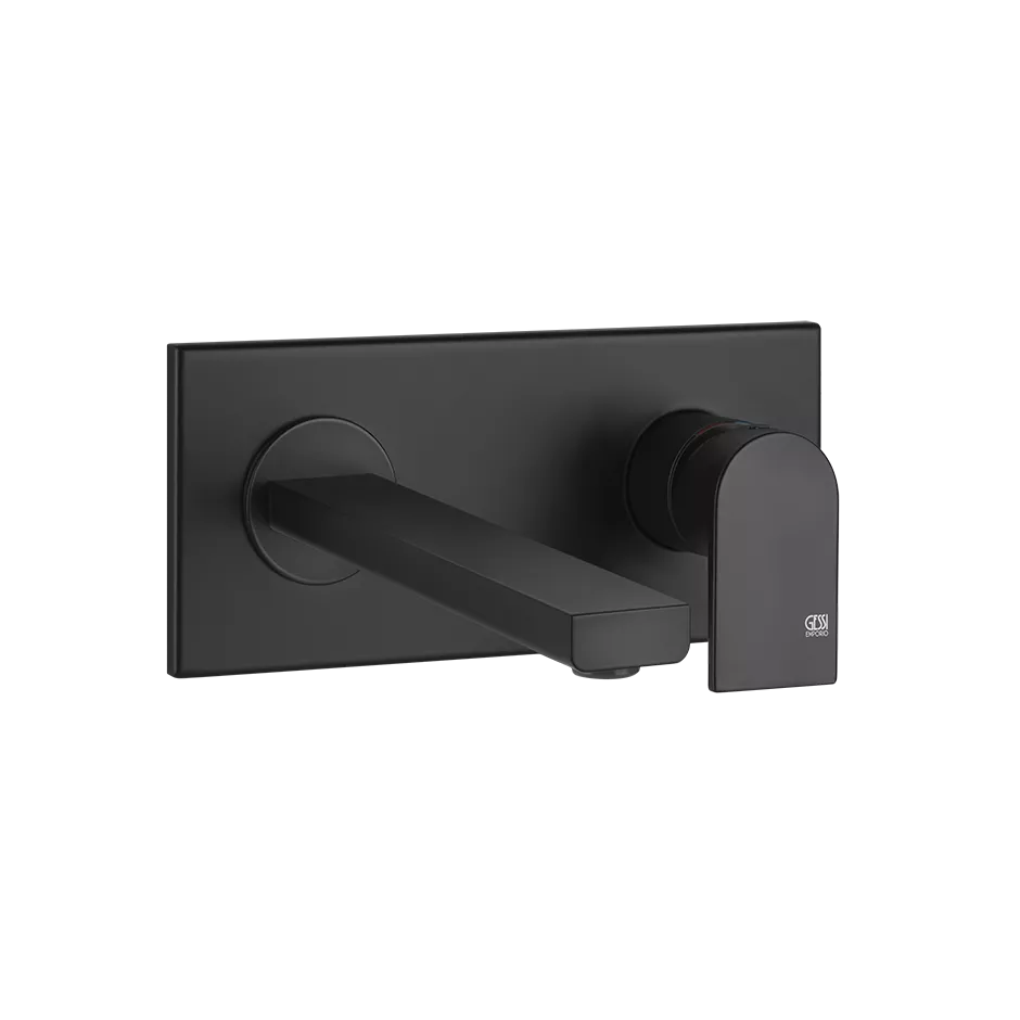 Gessi VIA MANZONI Fertigmontageset für Waschtisch-Einhebelmischer mit Auslauf zur Wandmontage, Ausladung: 148mm, ohne Ablaufgarnitur, schwarz matt - 44893299 Gessi VIA MANZONI Fertigmontageset für Waschtisch-Einhebelmischer mit Auslauf zur Wandmontage, Ausladung: 148mm, ohne Ablaufgarnitur, schwarz matt - 44893299
