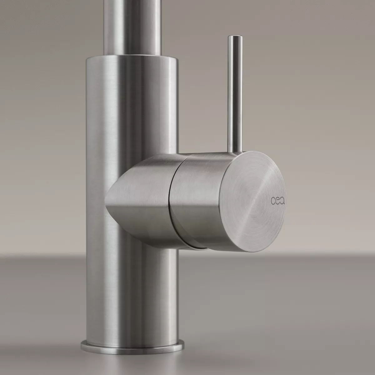 cea MIL 202 Küchen-Eingriffmischer mit Schwenkauslauf und Pull-down Handbrause, edelstahl satiniert-MIL202S, edelstahl satiniert-MIL202S