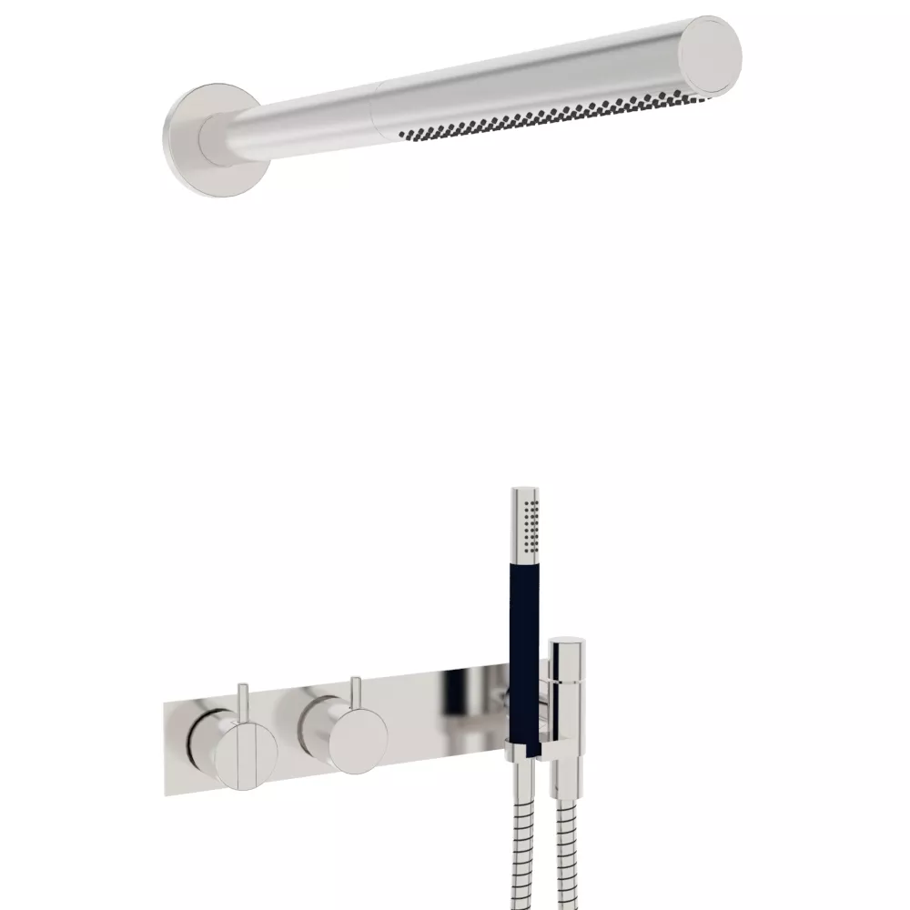 vola 2473-081ST Unterputz-Brause-Einhebelmischer mit 2-Wege-Umstellung mit Wand-Stabbrause 080ST, Hebel:25mm, chrom-2473-081ST-16