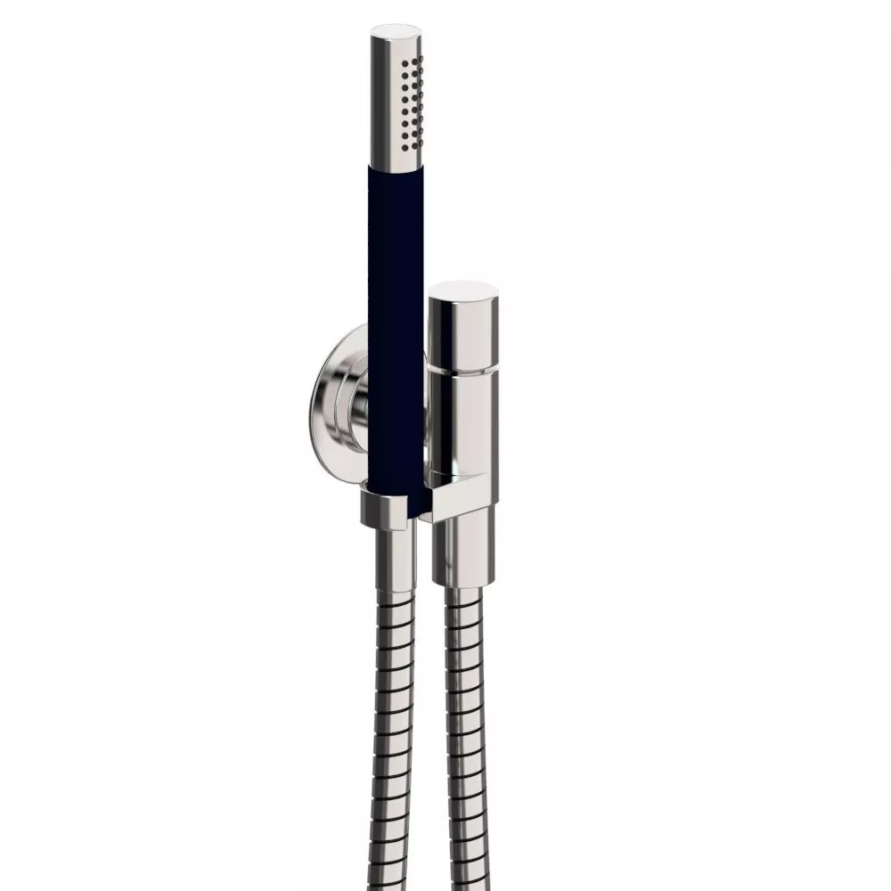vola 070 Wandanschlussbogen mit Brausehalter links, chrom-070-16