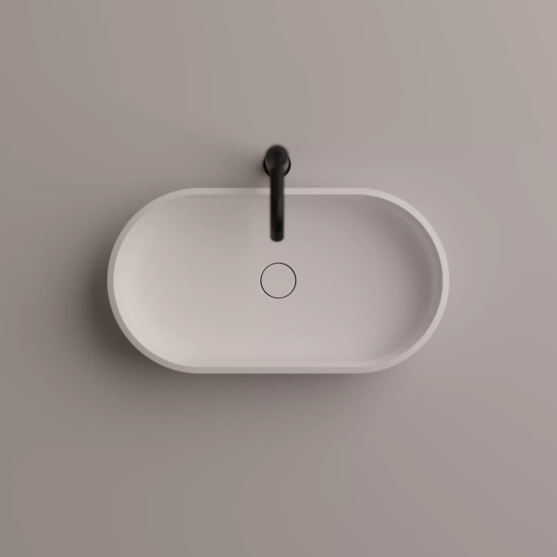 Agape UNDICI ovales Aufsatzbecken aus Solid Surface, Breite: 59cm, Tiefe: 35cm, Höhe: 11cm, inklusive Ablaufgarnitur, weiß matt - ACER0384ZZ Agape UNDICI ovales Aufsatzbecken aus Solid Surface, Breite: 59cm, Tiefe: 35cm, Höhe: 11cm, inklusive Ablaufgarnitur, weiß matt - ACER0384ZZ