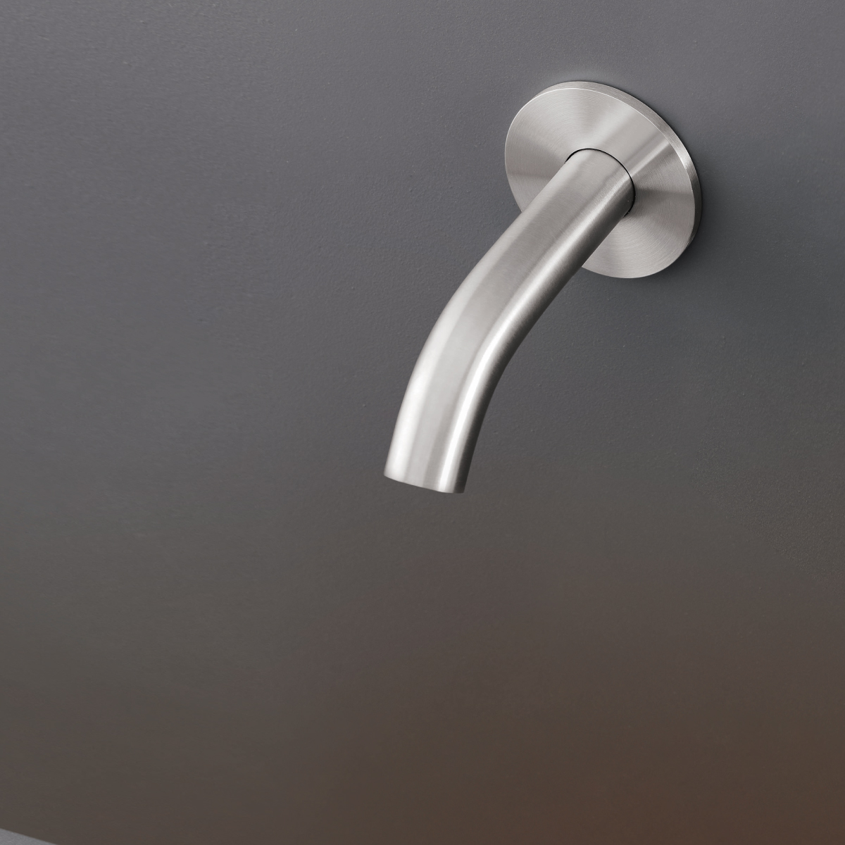 cea MIL 45 Wand-Auslauf, Ausladung:125mm, edelstahl satiniert-MIL45S