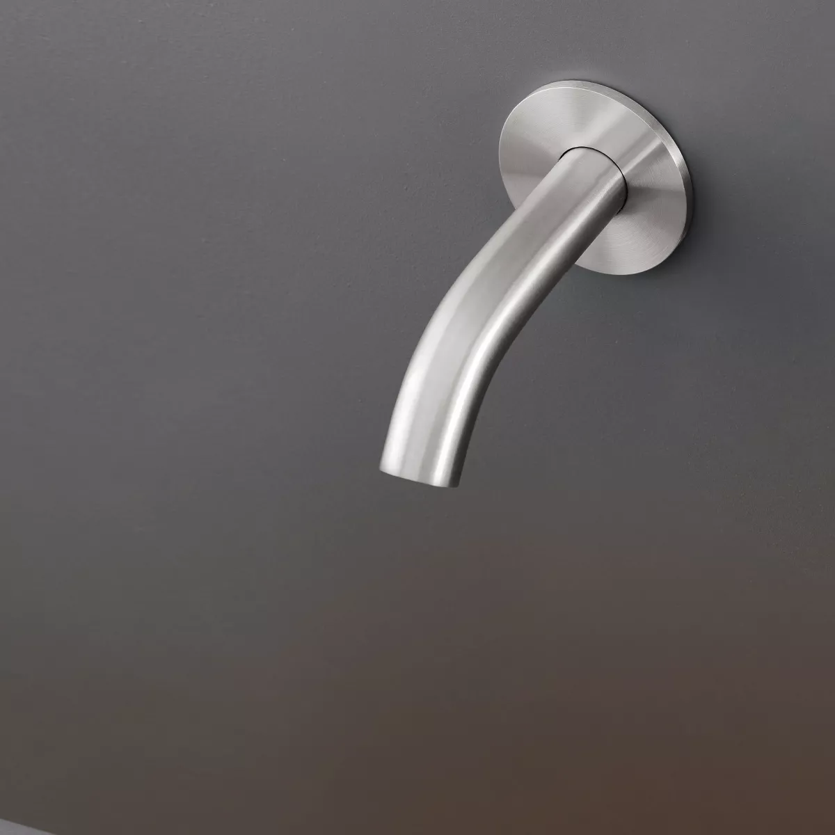 cea MIL 45 Wand-Auslauf, Ausladung:125mm, edelstahl satiniert-MIL45S
