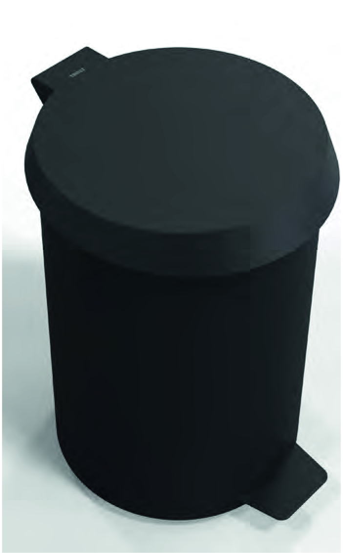 Frost PEDALEIMER 350 Höhe:363mm, schwarz matt/schwarz matt-N3002-B