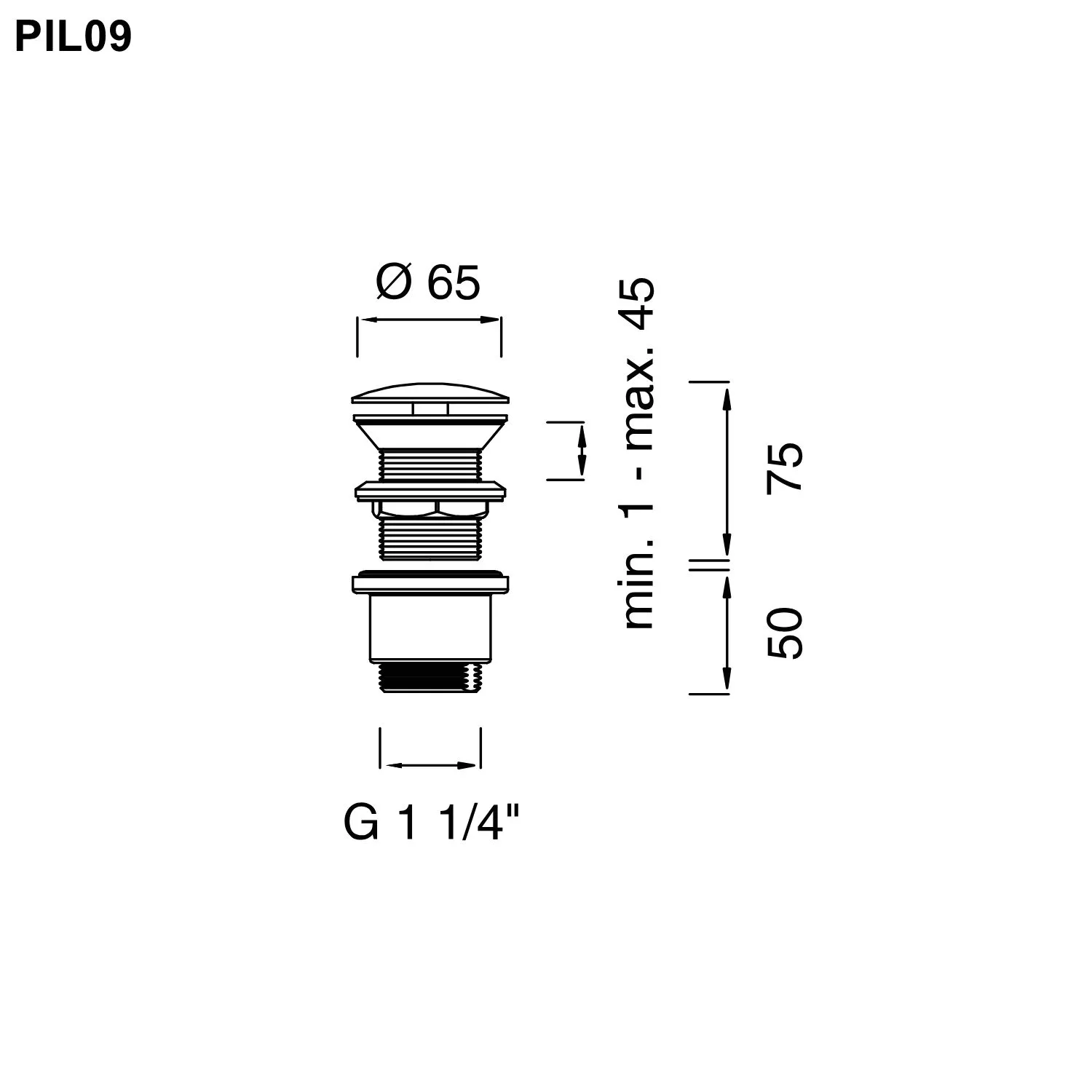 ceadesign PIL09 freies Ablaufventil für Waschbecken und Bidets mit Stöpsel, bronze satiniert - PIL09ZS ceadesign PIL09 freies Ablaufventil für Waschbecken und Bidets mit Stöpsel, bronze satiniert - PIL09ZS