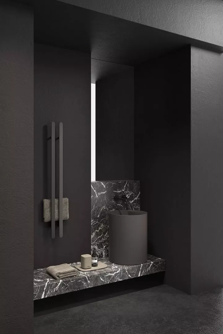 antoniolupi SIMPLO Aufsatzbecken aus Colormood®, Höhe: 40cm, Durchmesser: 45cm, ohne Hahnloch, lackiert nach antoniolupi Farbkarte-SIMPLO4540-CO-DIV-0-0