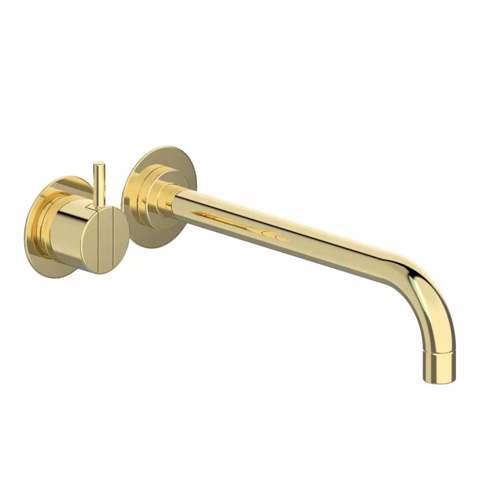 vola 121 Unterputz-Waschtisch-Einhebelmischer, Ausladung: 225mm, Hebel: 25mm, inklusive Einbauteil, messing poliert - 121-19