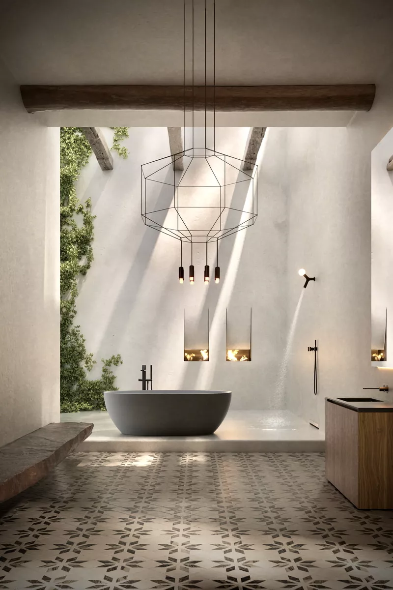 antoniolupi REFLEXLIGHT freistehende Badewanne aus Flumood®, 169x89x53cm, Wanneninnenraum weiß matt, außen lackiert in era glaciale-REFLEXLIGHT-5-ERA-GLACIALE