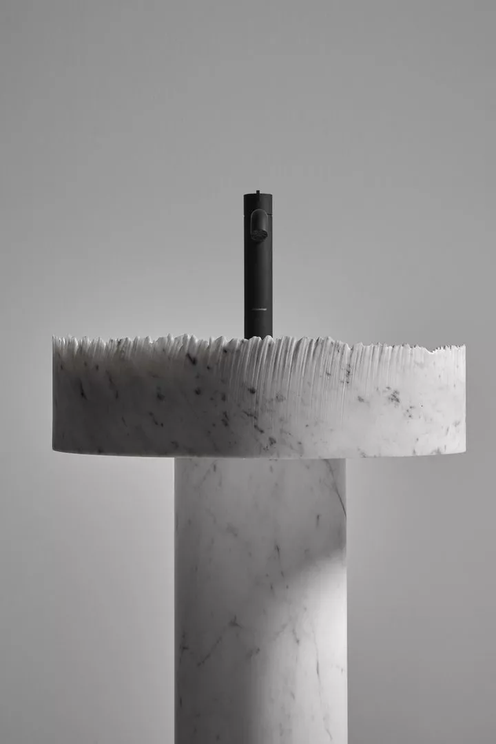 antoniolupi FLOW freistehendes Waschbecken aus Naturstein, 85x47cm, ohne Beleuchtung, bianco carrara-FLOW-BIANCOCARRARA antoniolupi FLOW freistehendes Waschbecken aus Naturstein, 85x47cm, ohne Beleuchtung, bianco carrara-FLOW-BIANCOCARRARA