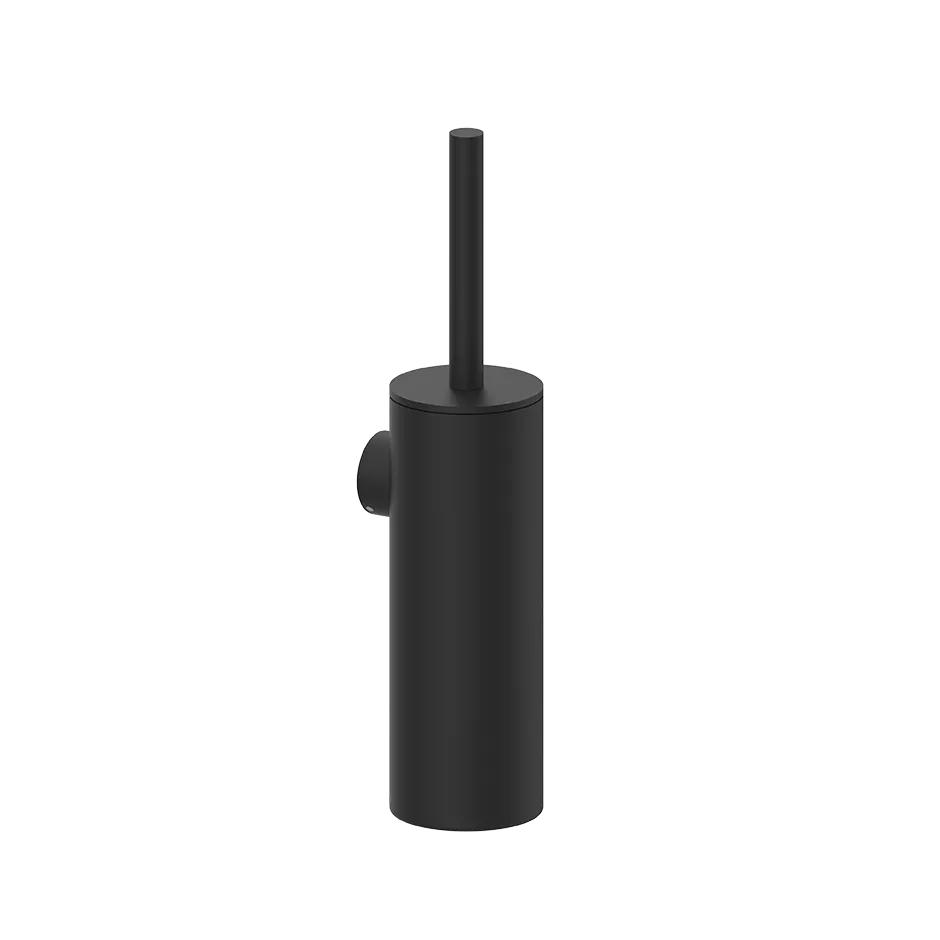 Gessi EMPORIO WC-Bürstengarnitur zur Wandmontage, mit Behälter in ausgewählter Farbe, schwarz matt - 38957299