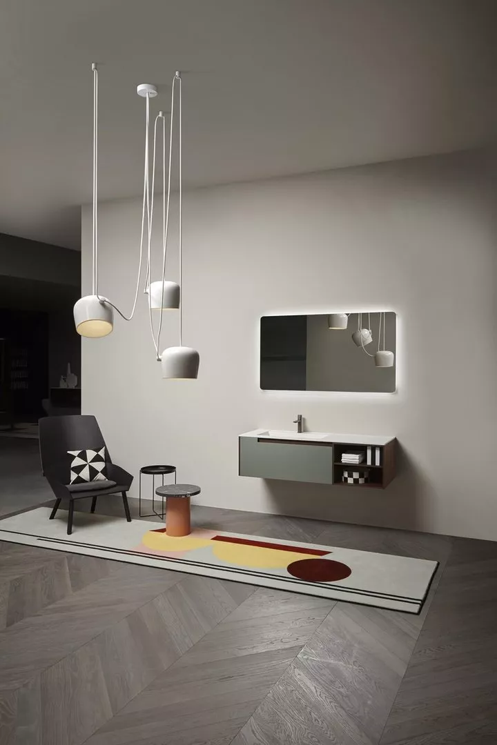antoniolupi ORMA rechteckiger LED-Spiegel mit polierter Kante und runden Ecken, Breite: 99cm, Höhe: 90cm, Stärke: 4mm, Lichtfarbe: 4000K, neutralweiß - ORMA90W99-4000 antoniolupi ORMA rechteckiger LED-Spiegel mit polierter Kante und runden Ecken, Breite: 99cm, Höhe: 90cm, Stärke: 4mm, Lichtfarbe: 4000K, neutralweiß - ORMA90W99-4000