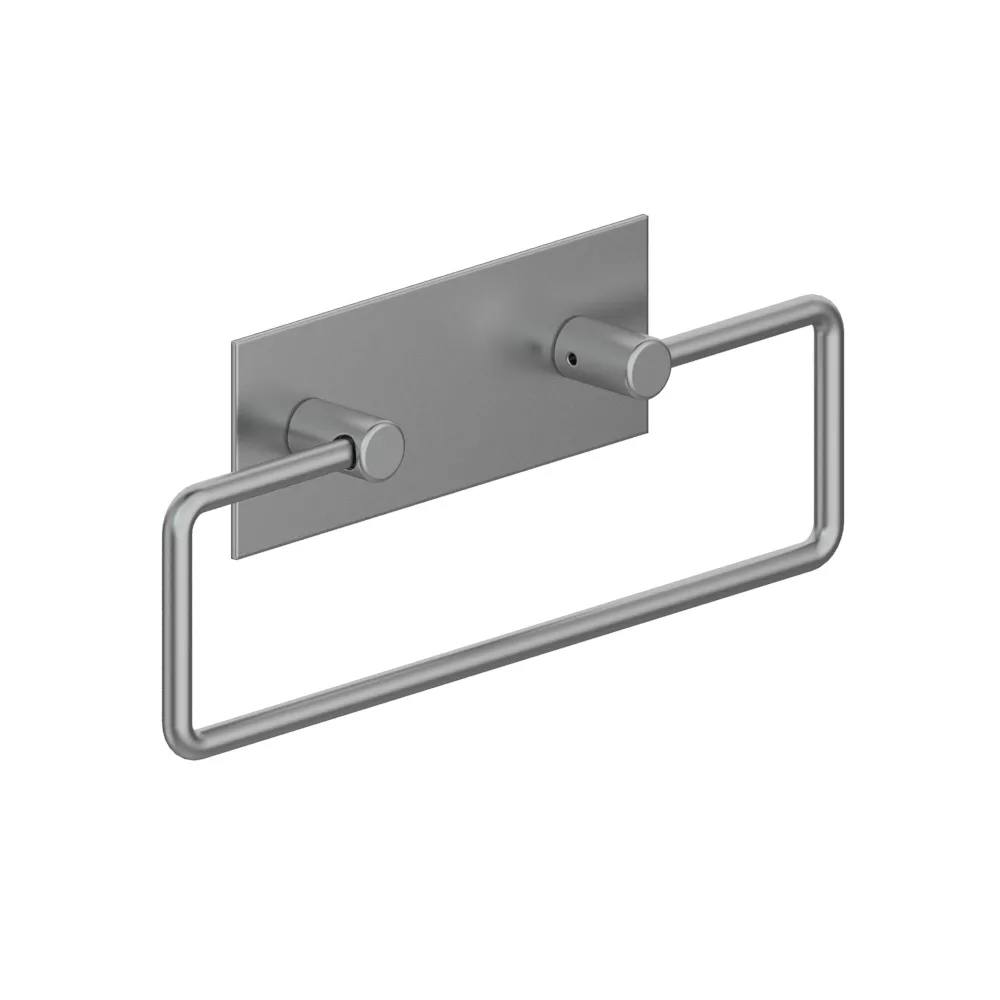 vola T15 Wand-Bügel-Handtuchhalter mit Wandplatte, Breite:234mm, chrom matt-T15-20