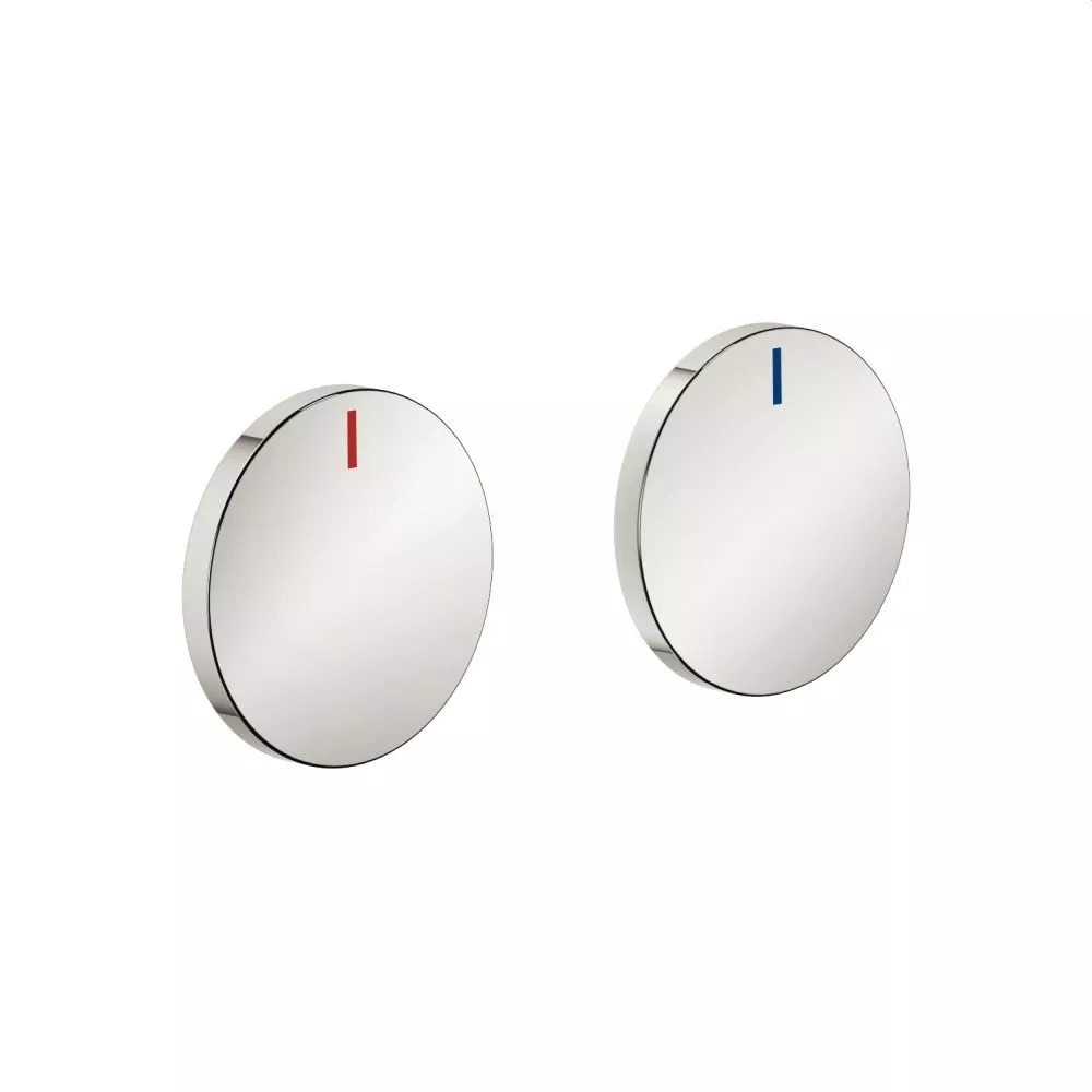 Dornbracht CYO Set Griffeinsatz rot & blau, platin matt-11284811-06