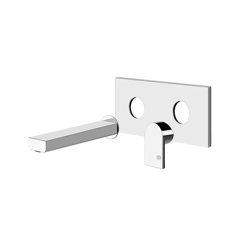 Gessi VIA MANZONI Fertigmontageset für Waschtisch-Einhebelmischer mit Auslauf zur Wandmontage, Ausladung: 209mm, ohne Ablaufgarnitur, chrom - 44895031 Gessi VIA MANZONI Fertigmontageset für Waschtisch-Einhebelmischer mit Auslauf zur Wandmontage, Ausladung: 209mm, ohne Ablaufgarnitur, chrom - 44895031