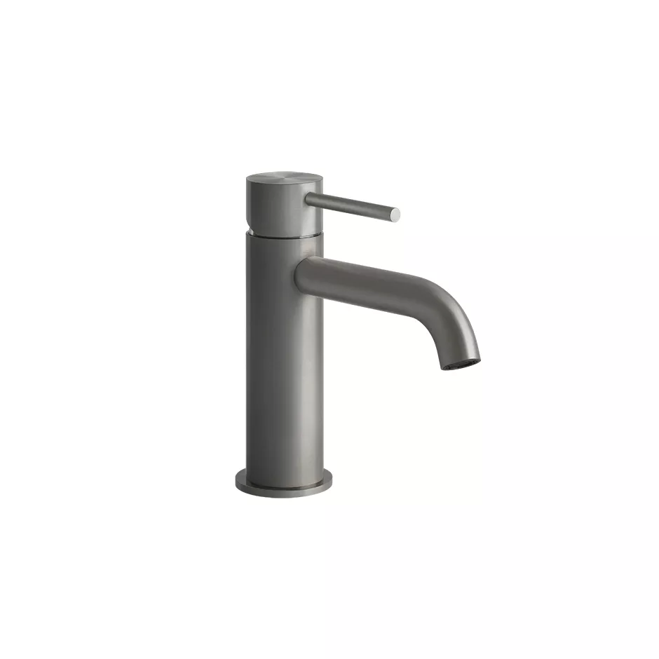 Gessi 316 FLESSA Waschtisch-Einhebelmischer mit Auslauf zur Tischmontage, Ausladung: 122mm, 3/8 Anschluss, Griff-Stifte für Betätigung in 32mm und 61mm enthalten, edelstahl matt gebürstet - 54002239