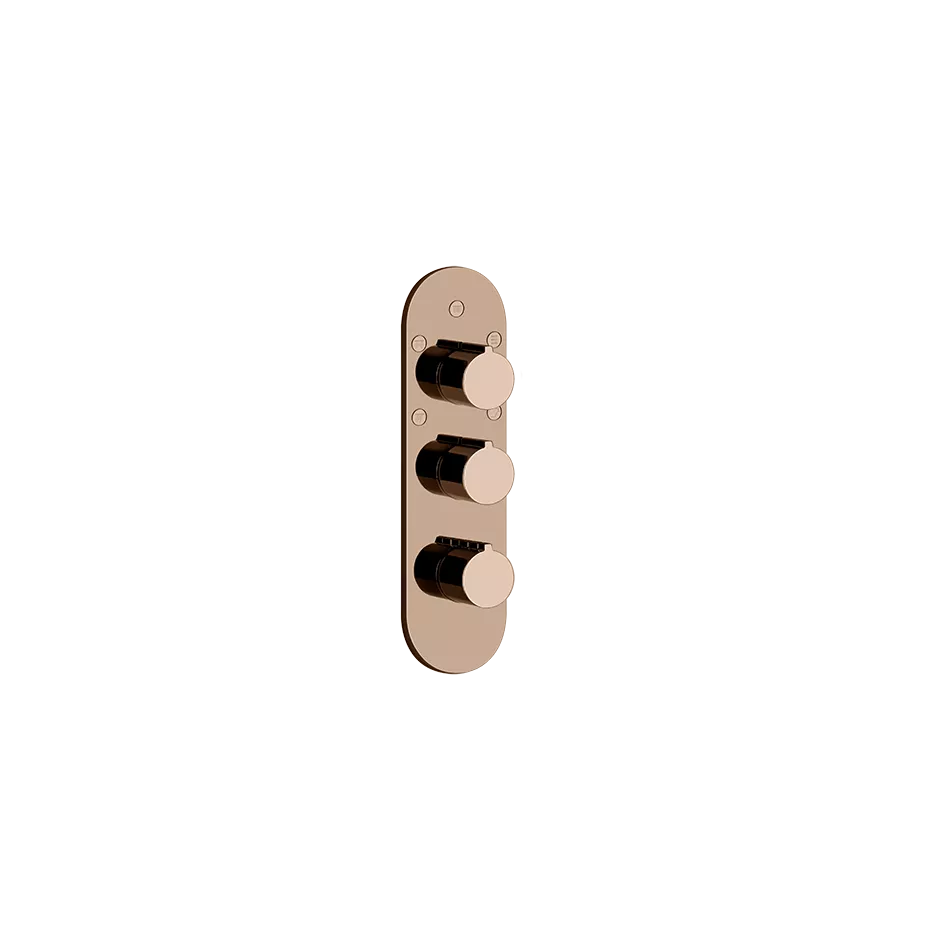 Gessi ANELLO Außenteil für Hochleistungsthermostat zur Wandmontage, 5-Wege, mit Umlenkkartusche, Rückflussverhinderer und Wassermengenregulierung, kupfer PVD - 43072030 Gessi ANELLO Außenteil für Hochleistungsthermostat zur Wandmontage, 5-Wege, mit Umlenkkartusche, Rückflussverhinderer und Wassermengenregulierung, kupfer PVD - 43072030