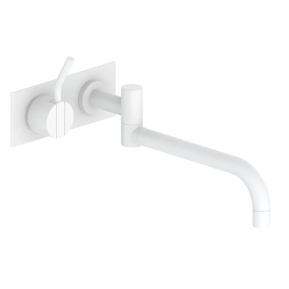 vola 132M Unterputz-Waschtisch-Einhebelmischer, Ausladung:250mm, Hebel:60mm, weiß matt-132M-28