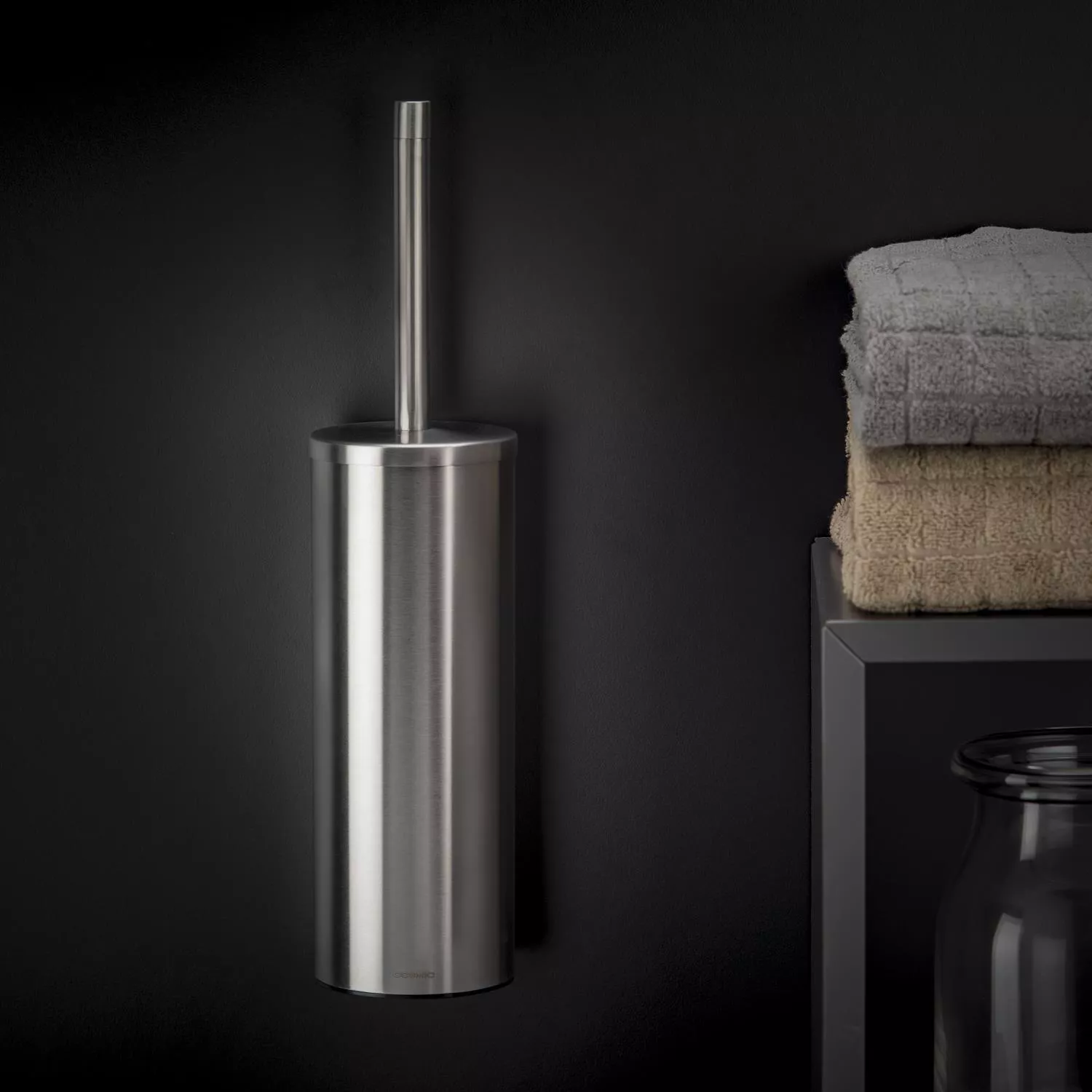 cosmic Logic Toilettenbürstenhalter edelstahl matt 9 2x9 4x38 6cm-WJC226A0097003