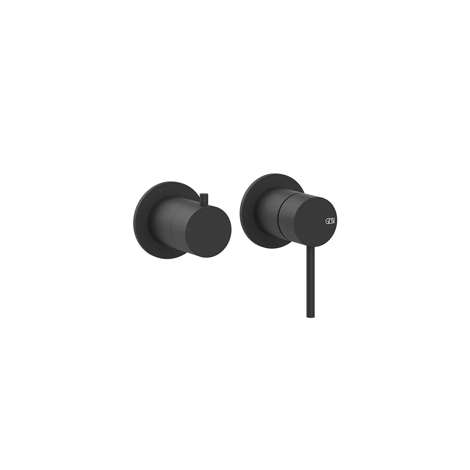 Gessi 316 Fertigmontageset für Einhebelmischer und separaten Auslauf zur Wandmontage, 2-Wege Umlenkkartusche, Kartusche 35mm, Griff-Stifte für Betätigung in 32mm und 61mm enthalten, schwarz matt - 54077299 Gessi 316 Fertigmontageset für Einhebelmischer und separaten Auslauf zur Wandmontage, 2-Wege Umlenkkartusche, Kartusche 35mm, Griff-Stifte für Betätigung in 32mm und 61mm enthalten, schwarz matt - 54077299