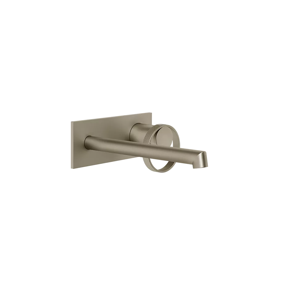 Gessi ANELLO Außenteil für Waschtisch-Einhebelmischer mit Auslauf zur Wandmontage, Ausladung: 175-205mm, mit rechteckiger Platte, ohne Ablaufgarnitur, Finox Optik - 63389149 Gessi ANELLO Außenteil für Waschtisch-Einhebelmischer mit Auslauf zur Wandmontage, Ausladung: 175-205mm, mit rechteckiger Platte, ohne Ablaufgarnitur, Finox Optik - 63389149