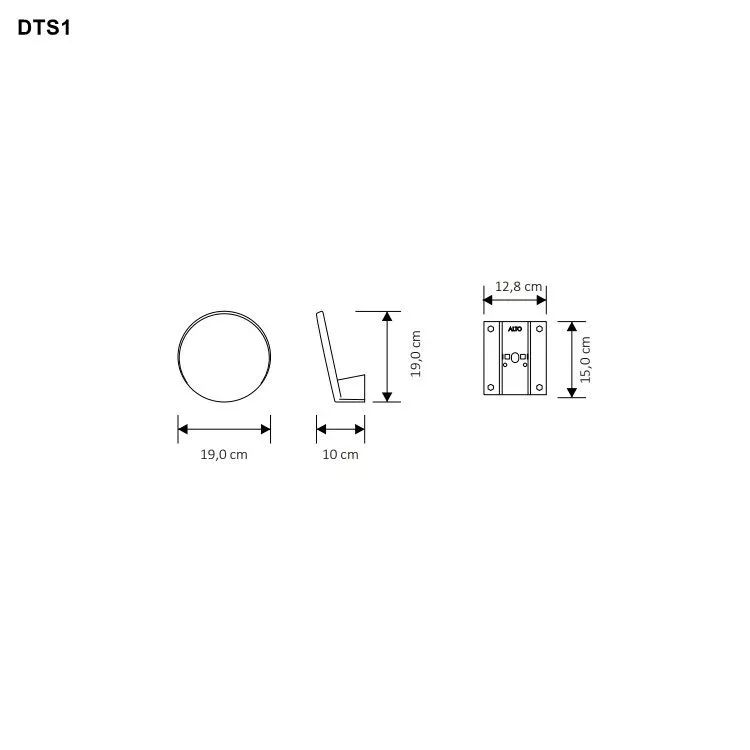 Tubes Radiatori DOTS elektrischer Handtuchwärmer inklusive Einbauteil und Transformator-DTS1#9005-KIT-INC