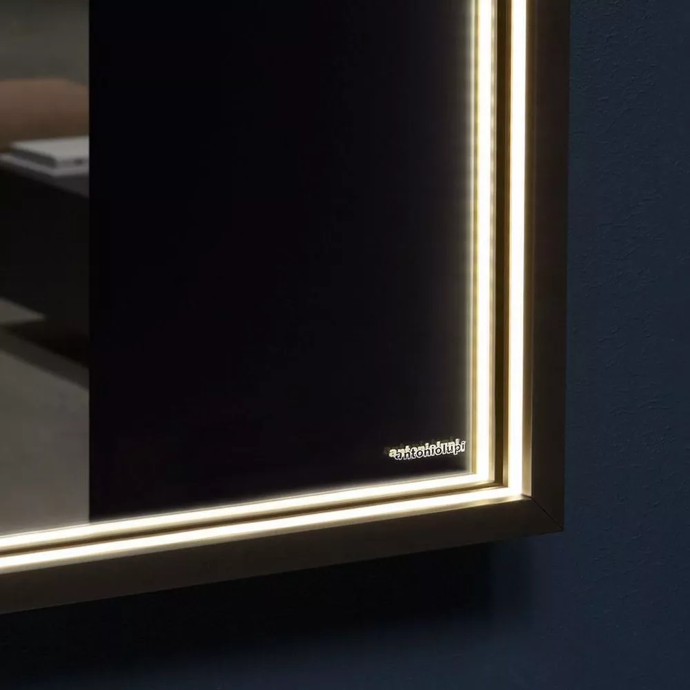 antoniolupi EDISON rechteckiger LED-Spiegel, H:50cm, B:54cm, Lichtfarbe:3000K, warmweiß-EDISON50W54_3000
