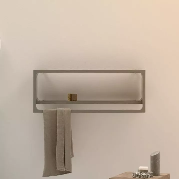 Tubes Radiatori MONTECARLO horizontaler elektrischer Handtuchwärmer, Breite: 80cm, Höhe: 37,5cm, lackiert nach Kategorie C3-MOEC#080-DIV-C3