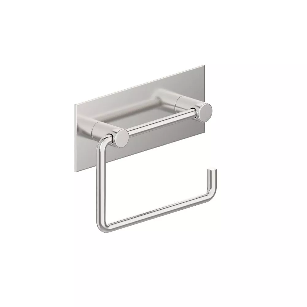 vola T12 Wand-Toilettenpapierhalter mit Wandplatte, Breite:128mm, chrom-T12-16