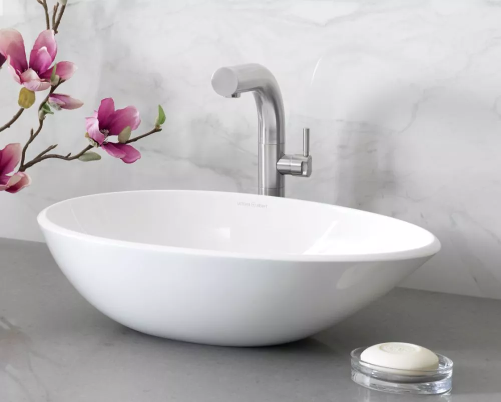 victoria + albert NAPOLI Aufsatzbecken, 57x35x16cm-VB-NAP57M-SM-NO