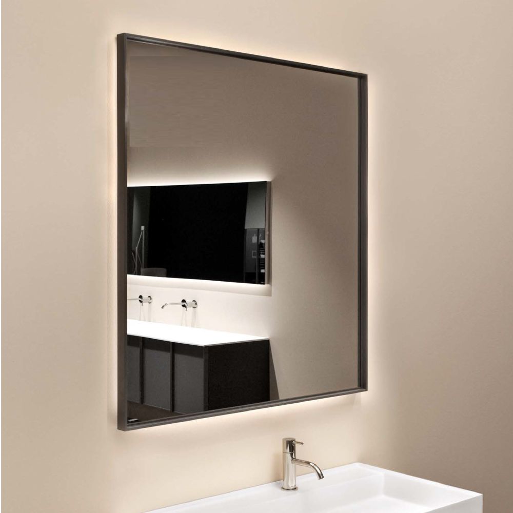 antoniolupi BESPOKE rechteckiger LED-Spiegel, Höhe: 50cm, Breite: 54cm, Lichtfarbe: 4000K, neutralweiß-BSK50W54-4000