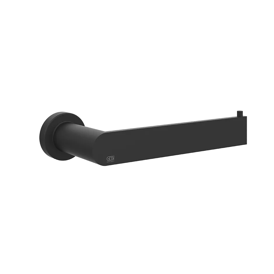 Gessi EMPORIO WC-Papierrollenhalter zur Wandmontage, senkrecht oder waagerecht, schwarz matt - 38849299