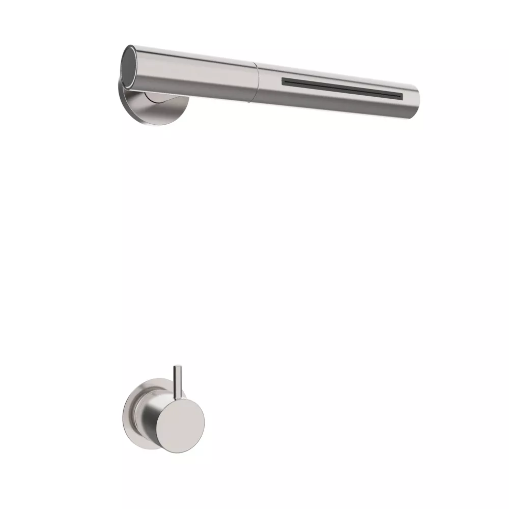 vola Combi-31 Absperrventil 3/4” und Schwallauslauf, Hebel:25mm, chrom-Combi-31-16