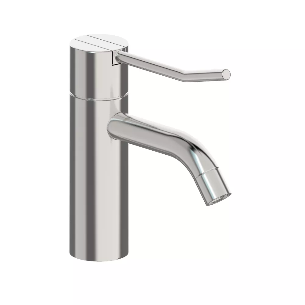 vola HV1L+30 Waschtisch-Einhebelmischer, Höhe:150mm, Ausladung:114mm, ohne Ablaufgarnitur, Hebel:100mm, chrom-HV1L+30-16