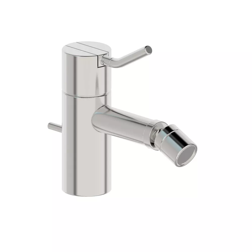 vola HV4M Bidet-Einhebelmischer, Höhe:120mm, Ausladung:114mm, mit Ablaufgarnitur, Hebel:60mm, chrom-HV4M-16
