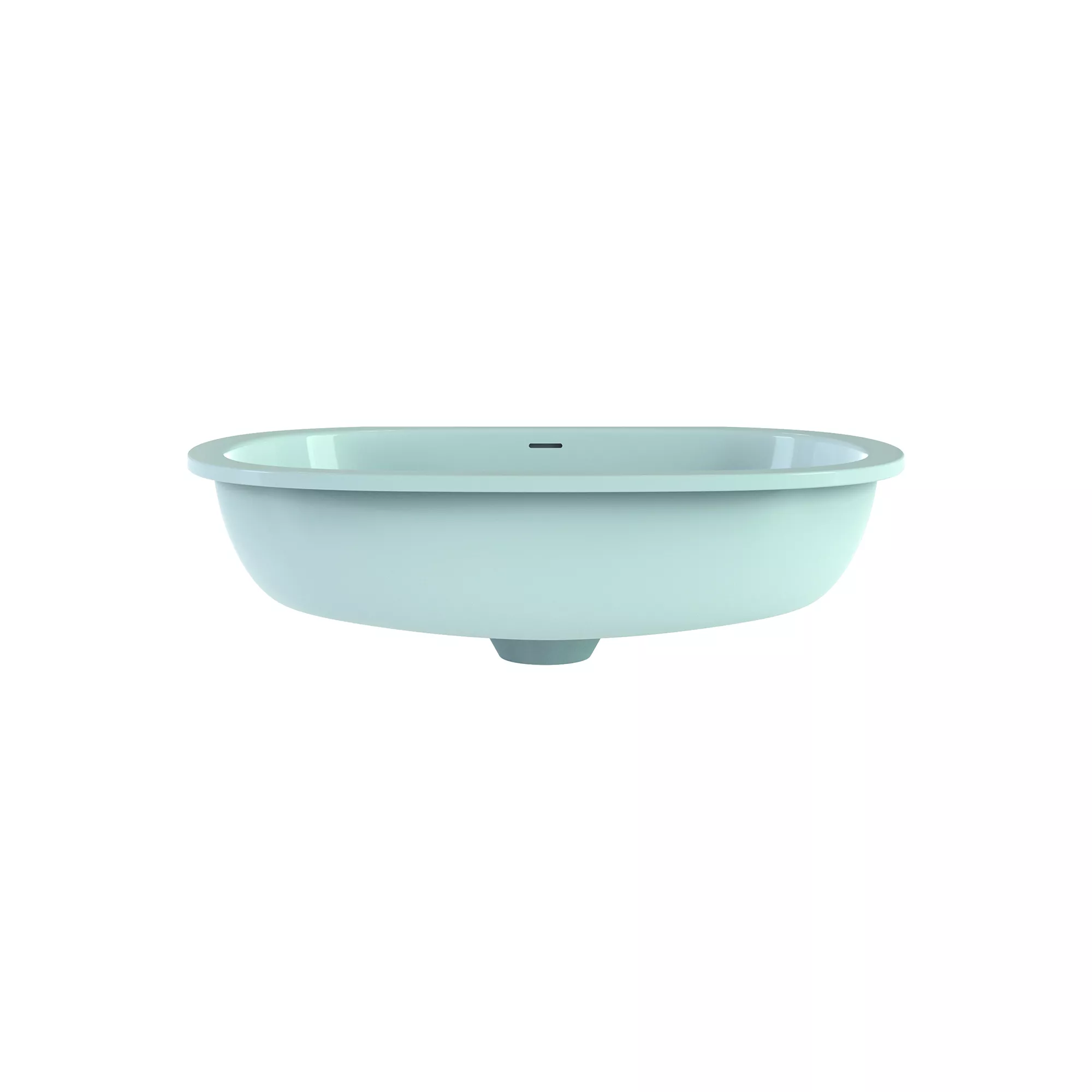 victoria + albert BARCELONA ovales Einbaubecken mit Überlauf, 56,9x37,6x17,1cm-UB-BAR-56-IO