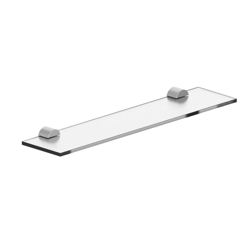 vola T25A Ablage 550mm mit Acrylplatte mit Acrylplatte (8mm) satiniert, edelstahl/satiniert-T25A-40