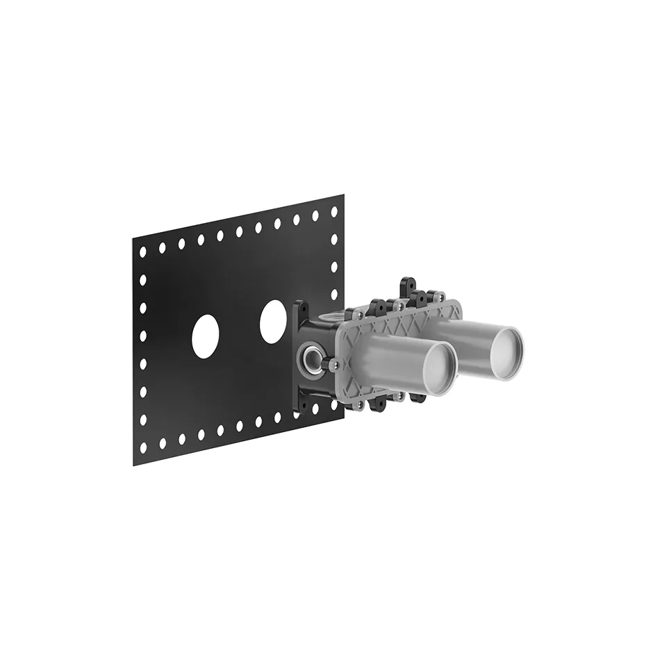 Gessi Unterputzkörper für 1/2/3-Wege-Thermostat zur Wandmontage, 1/2 Anschluss, edelstahl matt gebürstet - 54169239