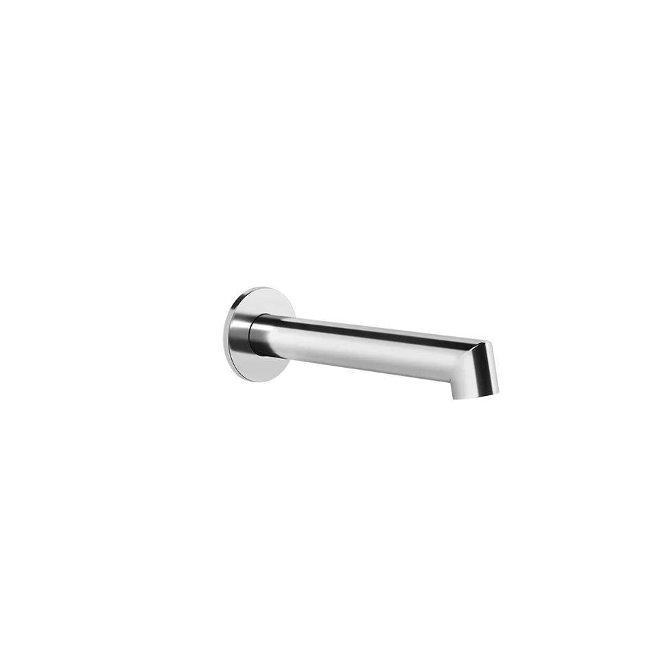 Gessi ANELLO Wannenauslauf für separaten Einhebelmischer zur Wandmontage, Ausladung: 192mm, 1/2 Anschluss, innenliegender Perlator M24x1, chrom - 63603031