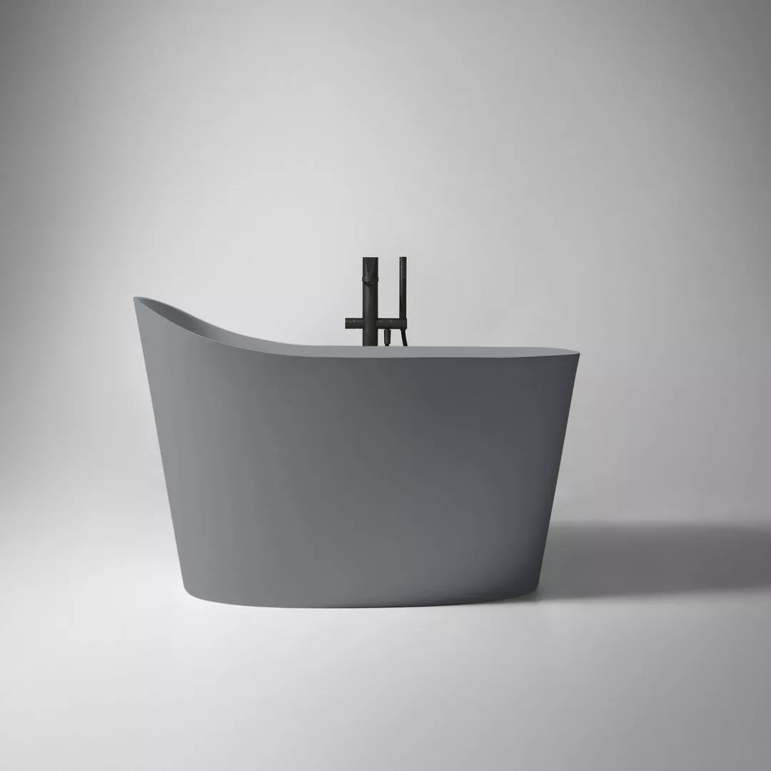antoniolupi MASTELLO Sitzbadewanne aus Flumood®, Breite: 135cm, Tiefe: 75cm, Höhe: 87cm, innen weiß matt, außen lackiert nach antoniolupi Farbkarte-MASTELLO-5-DIV