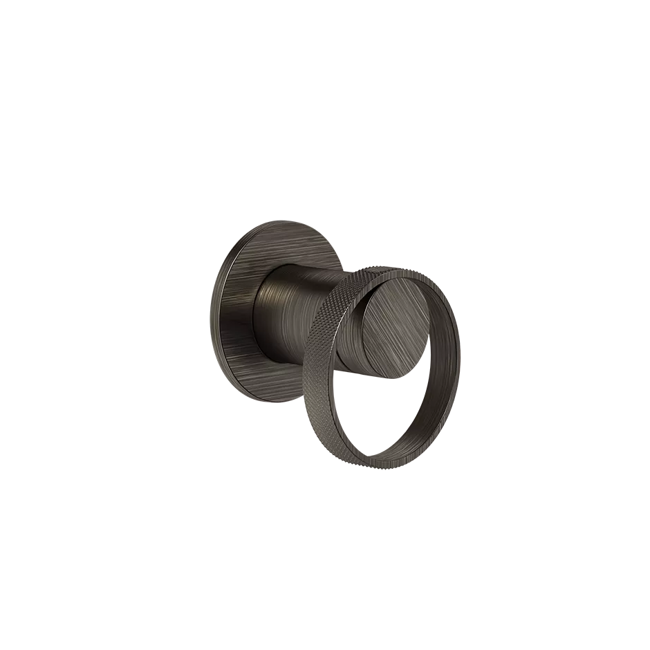 Gessi ANELLO Außenteil für Waschtisch-Einhebelmischer für separaten Auslauf zur Wandmontage, 1-Weg, bronze antik - 63409187
