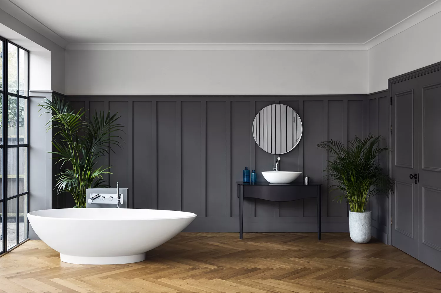 victoria + albert NAPOLI freistehende Badewanne, 190x85x50cm-NAPM-N-SM-NO