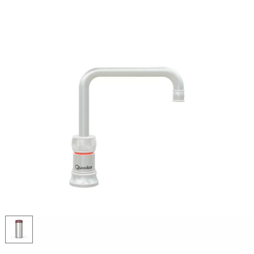 Quooker Classic Nordic Square Kochendwasserspender für Warm+Kaltwasseranschluss-22+CNSRVS