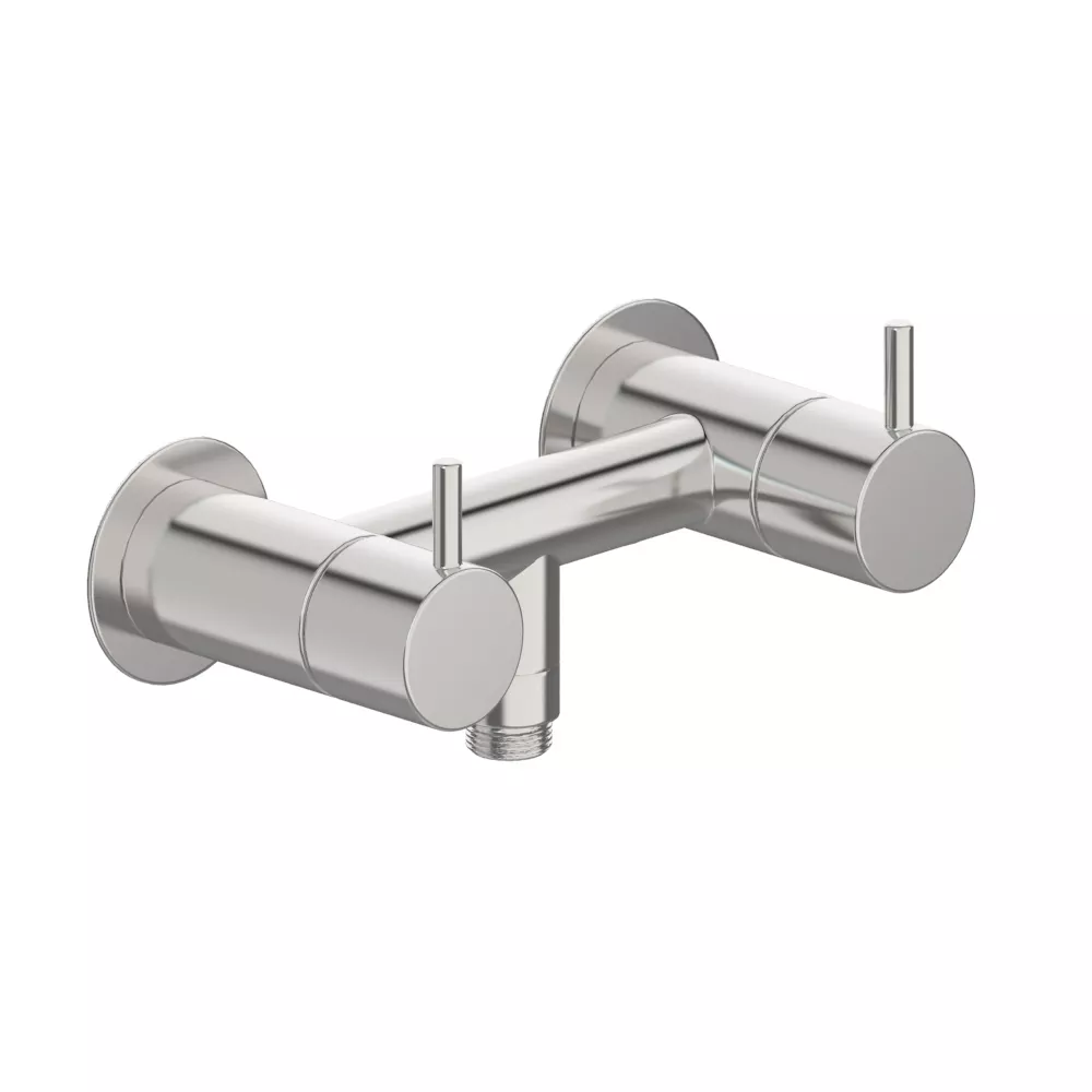 vola 1671-HT2 Aufputz-Brause-Zweigriffmischer ohne Brausehalter und ohne Handbrause, Hebel:25mm, chrom-1671-HT2-16