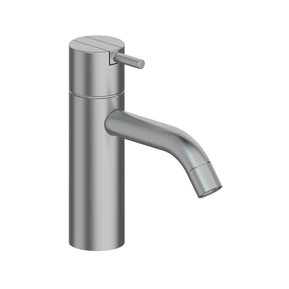 vola HV1+30 Waschtisch-Einhebelmischer ohne Ablaufgarnitur Ausladung:114mm Höhe:150mm, Hebel:25mm, chrom matt-HV1+30-20
