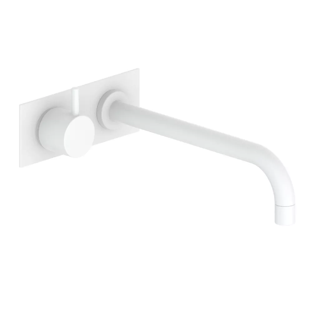 vola 922 Unterputz-Waschtisch-Auslaufventil für Kaltwasser, Ausladung:225mm, Hebel:25mm, weiß matt-922-28
