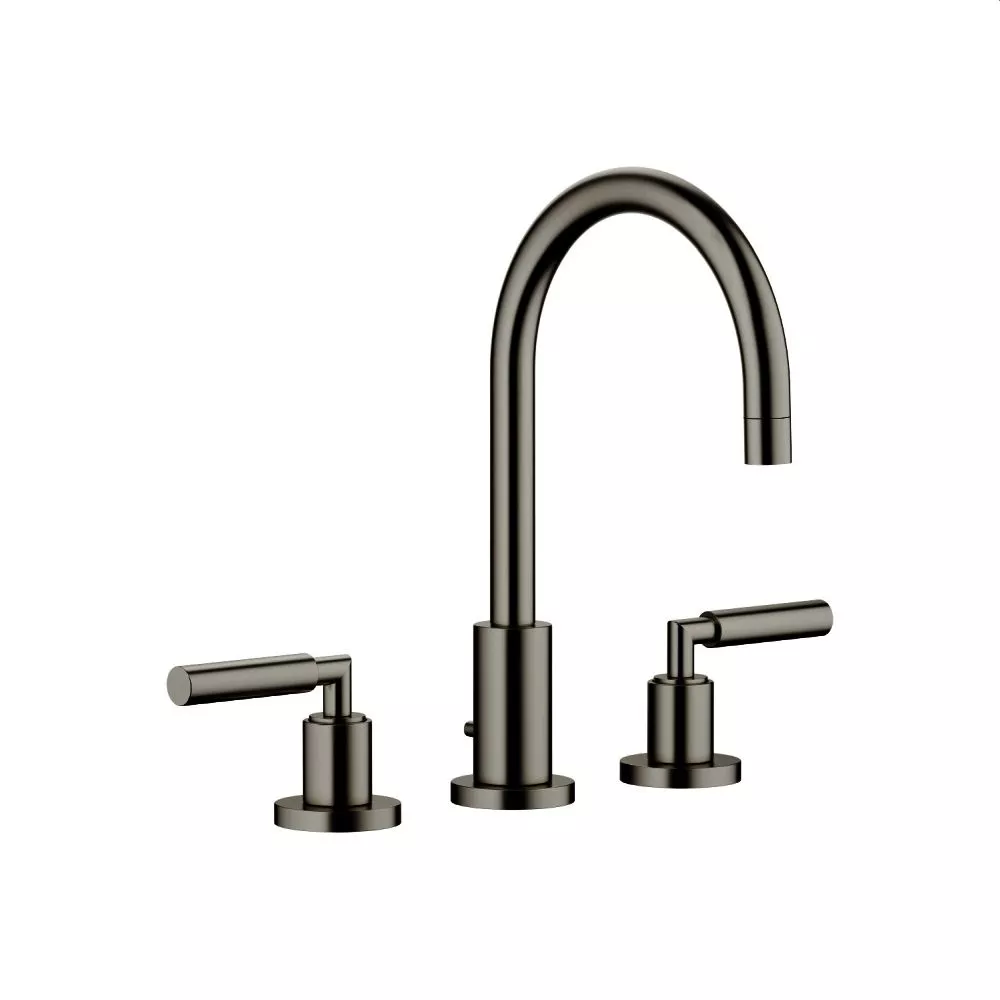Dornbracht TARA Waschtisch-Dreilochbatterie mit Ablaufgarnitur, dark platinum matt-20713882-99